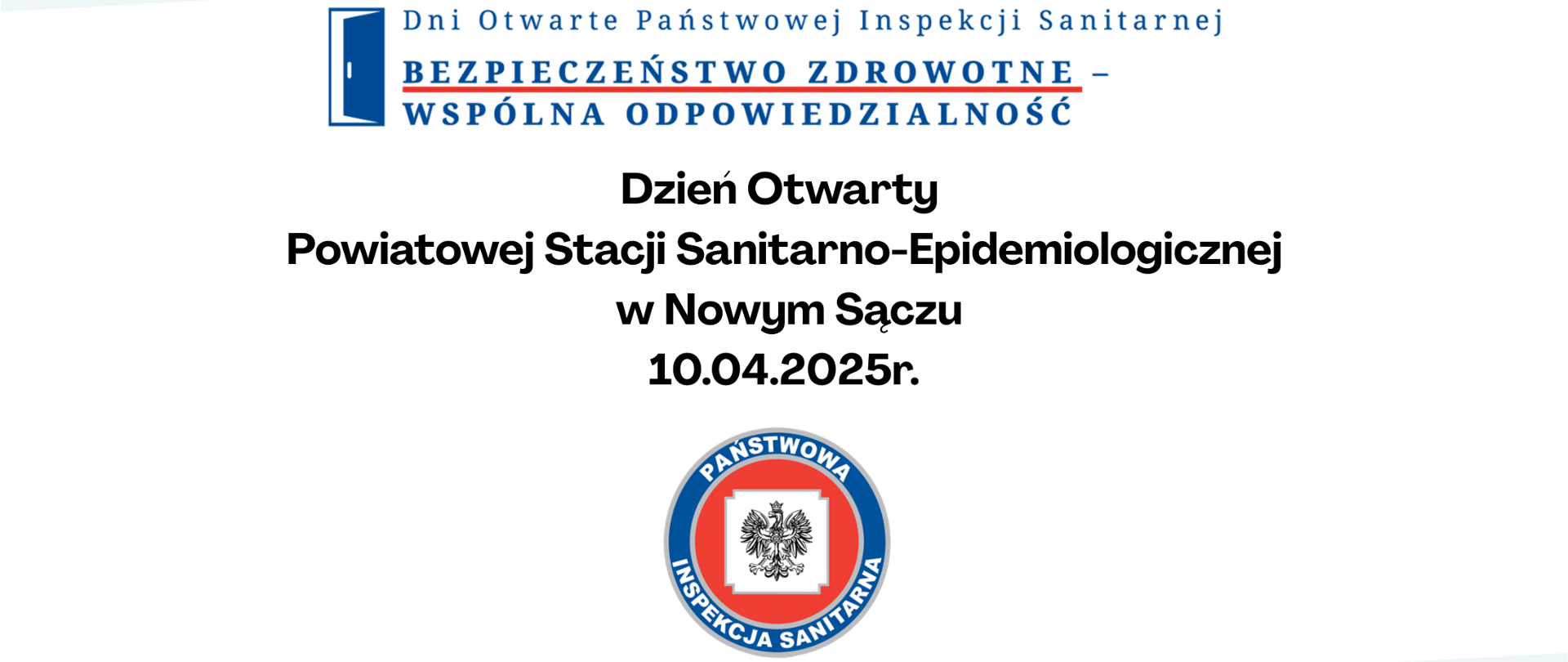Informacja o Dniu Otwartym Powiatowej Stacji Sanitarno-Epidemiologicznej w Nowym Sączu przypadającym na dzień 10 kwietnia 2025 roku.