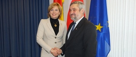 Minister rolnictwa Jan Krzysztof Ardanowski oraz niemiecka minister rolnictwa Julia Klöckner