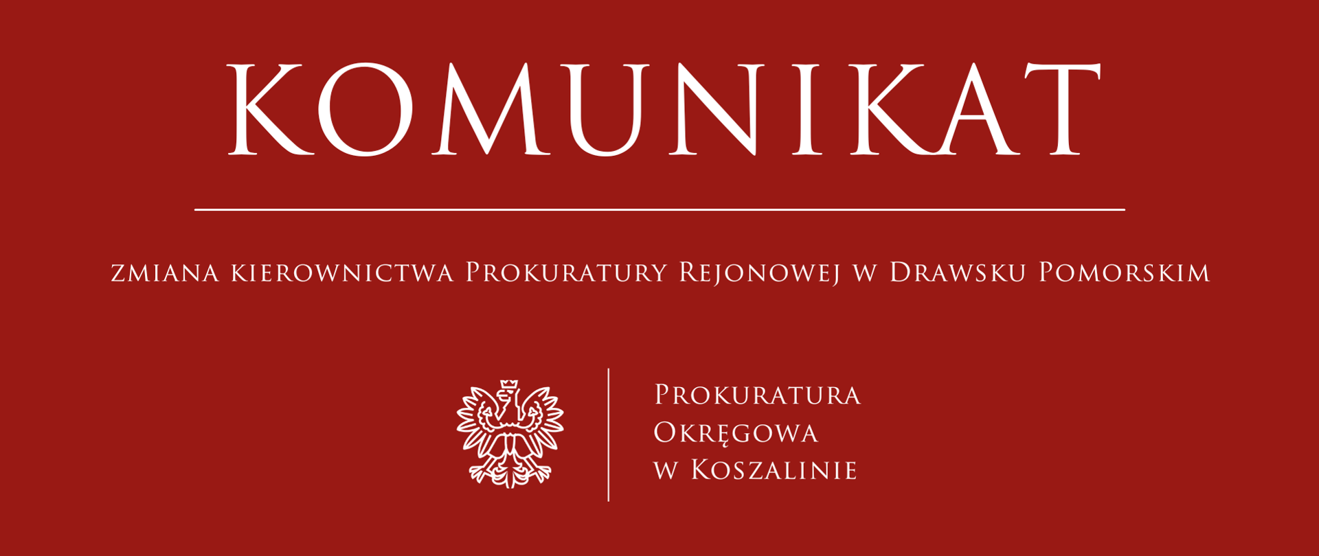 Zmiana kierownictwa Prokuratury Rejonowej w Drawsku Pomorskim