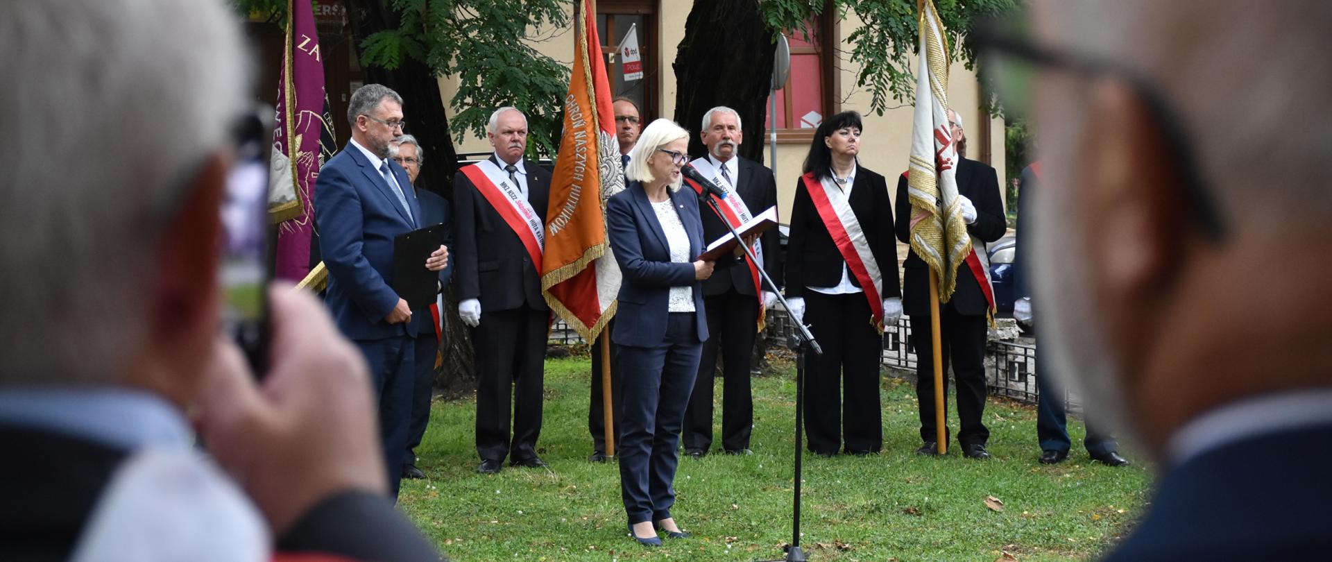Obchody 39-lecia powstania NSZZ "Solidarność" w rocznicę pierwszego strajku na Górnym Śląsku w tarnogórskim Fazos-ie