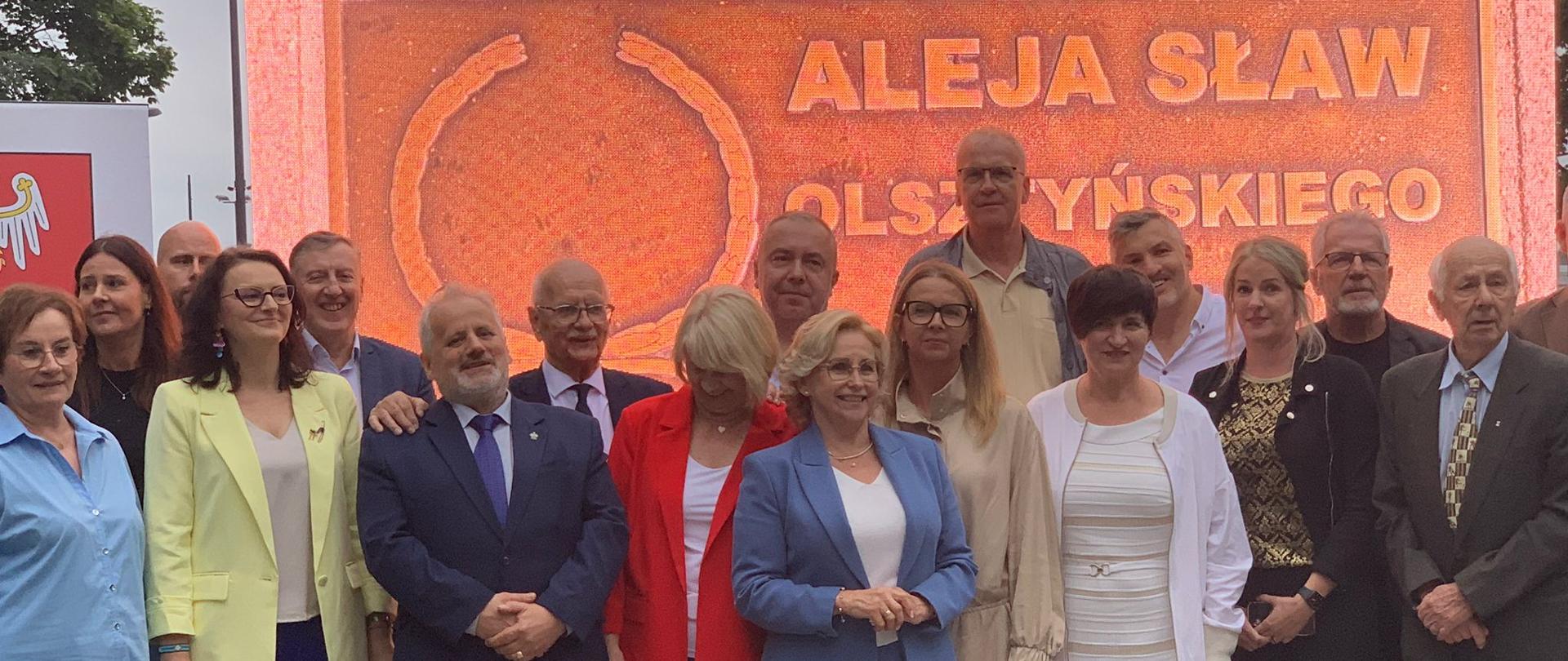 Odsłonięcie tablic w Alei Sław Olsztyńskiego Sportu