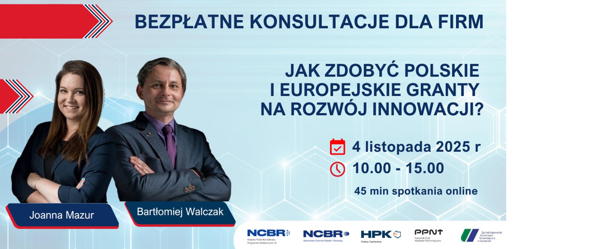 Bezpłatne konsultacje dla firm – jak zdobyć polskie i europejskie granty na rozwój innowacji?