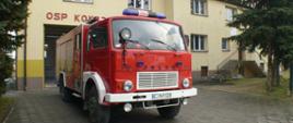 OSP Kołodziejewo remiza wraz z samochodem