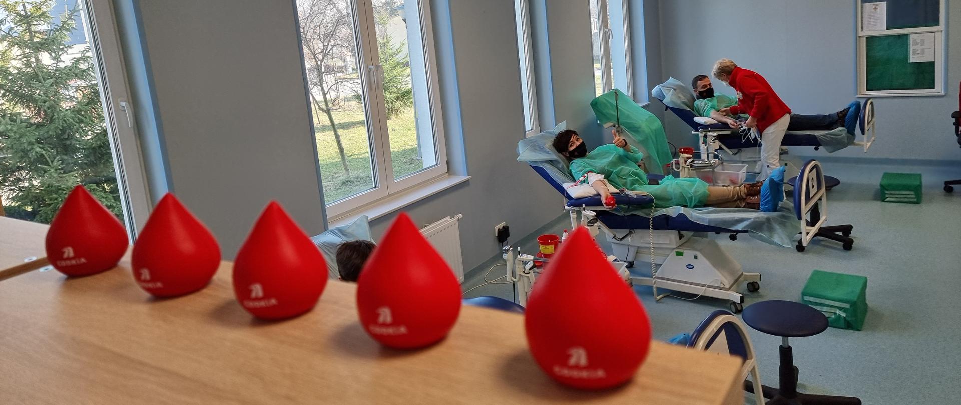 Na zdjęciu widać WCKIK we Wrocławiu, gdzie odbywała się akcja Drogocenna Krew. 