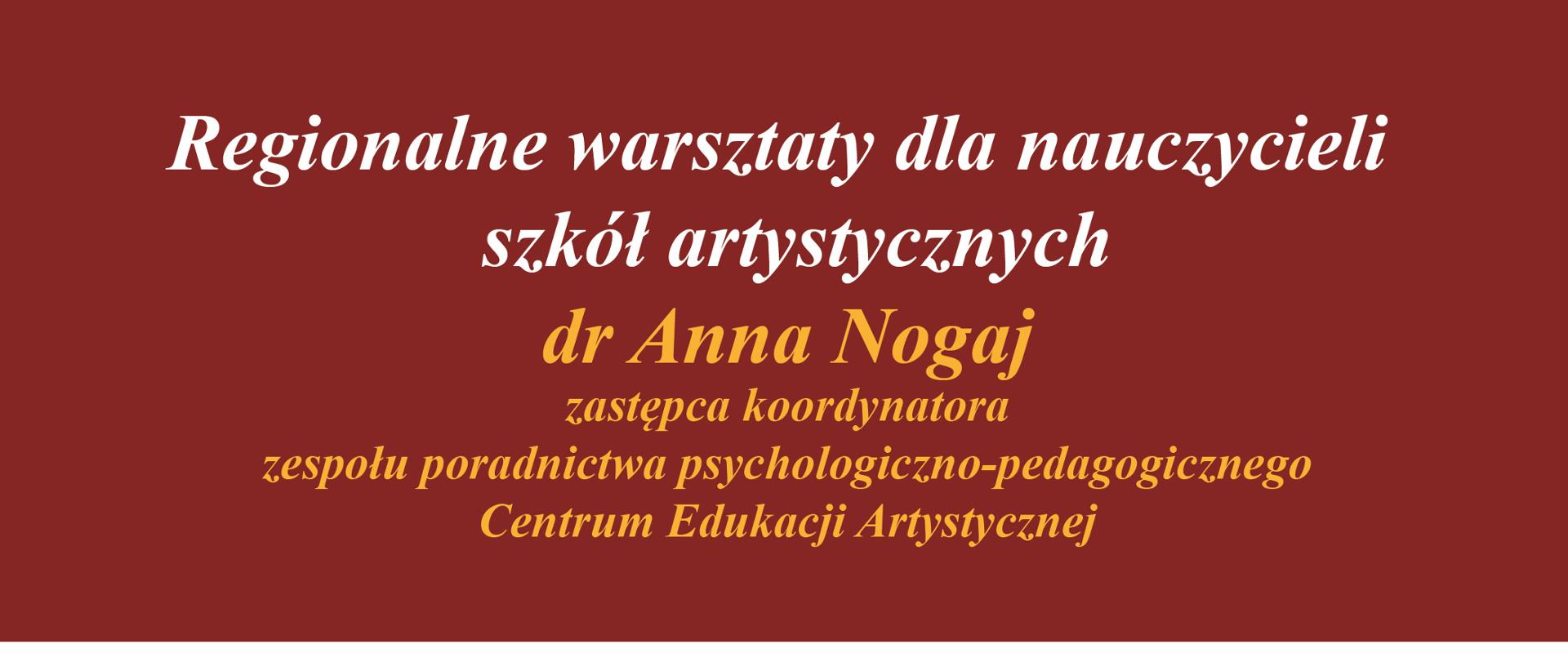Plakat informacyjny na białym tle napisy regionalne warsztaty dla nauczycieli pod tytułem dziecko ze spektrum autyzmu