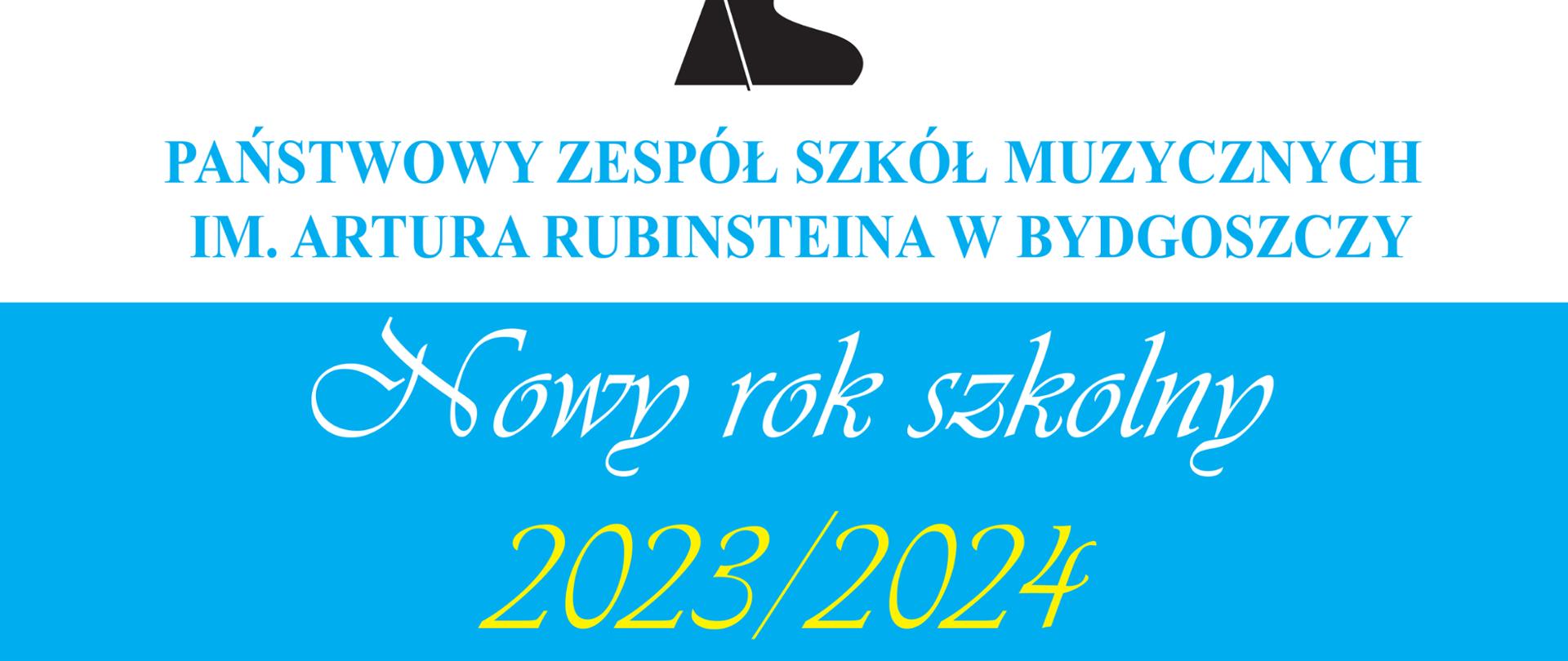 na białym tle kolorowymi literami życzenia dla uczniów i pracowników na nowy rok szkolny