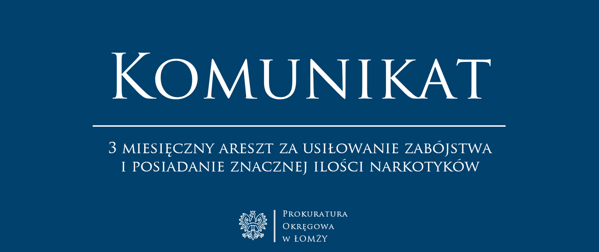 3 miesięczny areszt za usiłowanie zabójstwa i posiadanie znacznej ilości narkotyków