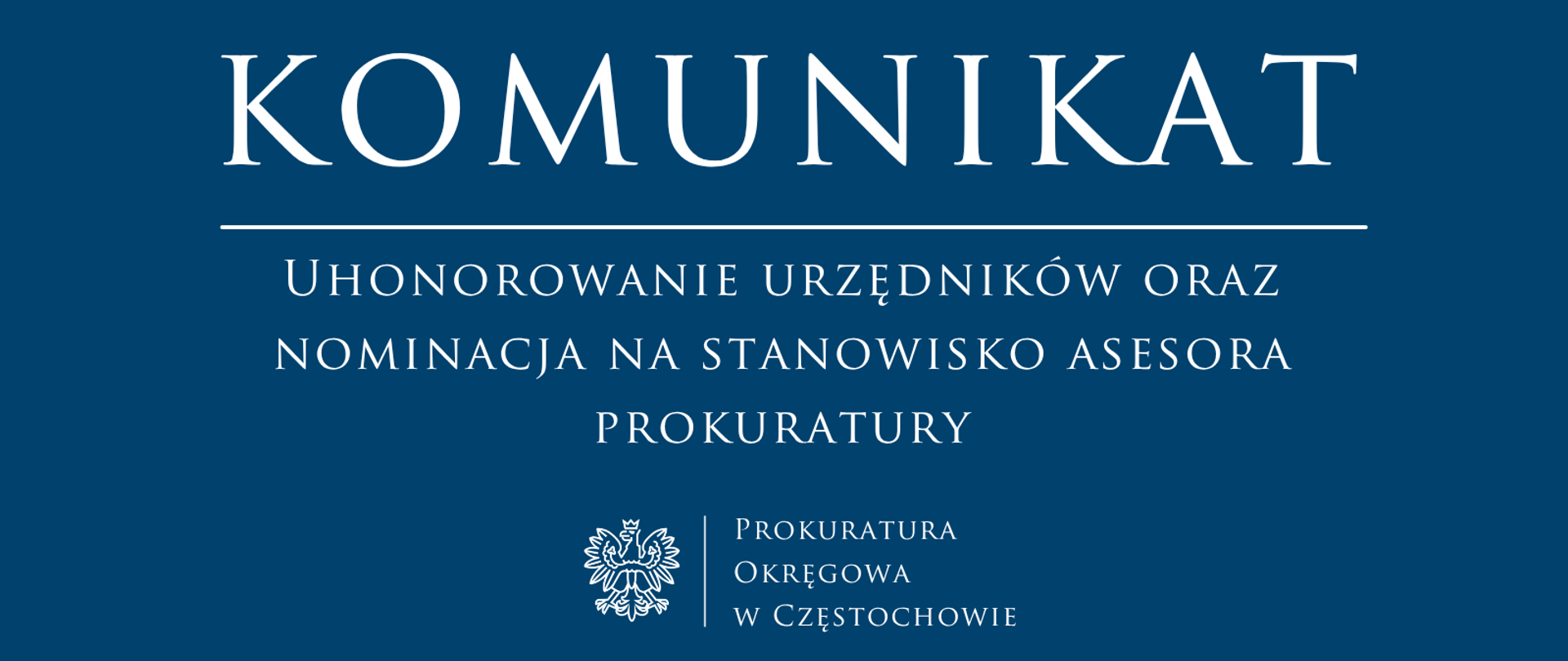 Uhonorowanie urzędników oraz nominacja na stanowisko asesora prokuratury