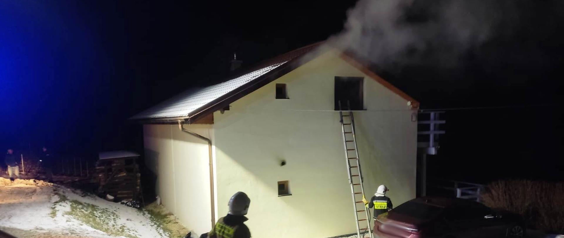 Budynek w którym powstał pożar.