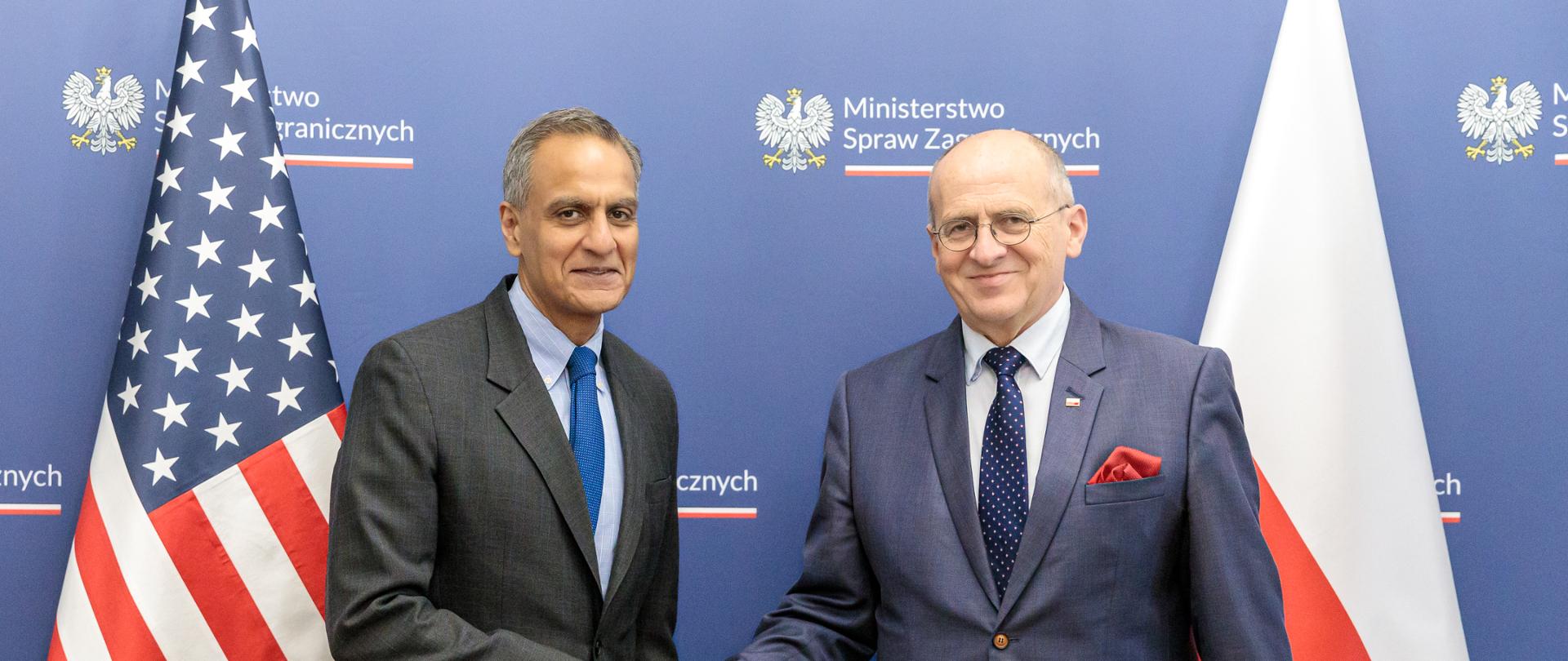Minister Zbigniew Rau spotkał się z zastępcą sekretarza stanu USA Richardem R. Vermą