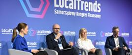 Na zdjęciu uczestnicy panelu dyskusyjnego podczas Samorządowego Kongresu Finansowego Local Trends 2026 w Sopocie