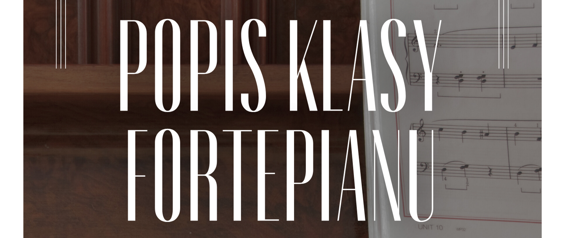 Tło plakatu stanowi zdjęcie fragmentu fortepianu ze stojącymi na pulpicie nutami. W środkowej części znajdują się informacje dotyczące wydarzenia. W prawym dolnym rogu umieszczone zostało logo PSM Strzelin.