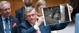 Sekretarz stanu w MSZ Marcin Bosacki na nadzwyczajnym posiedzeniu Rady Bezpieczeństwa ONZ na wniosek Polski