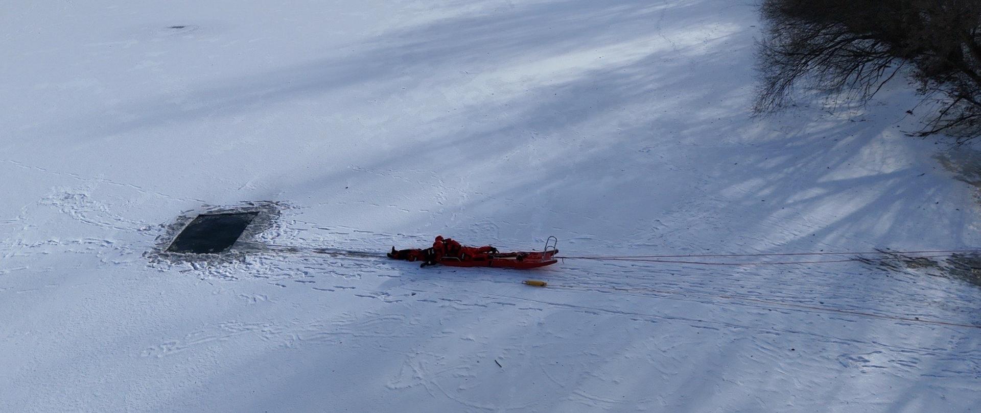 Ćwiczenia wodno - lodowe JRG 3 Wrocław