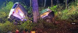 Śmiertelny wypadek samochodu osobowego marki CITROEN Berlingo w miejscowości Dąbrówka Leśna.