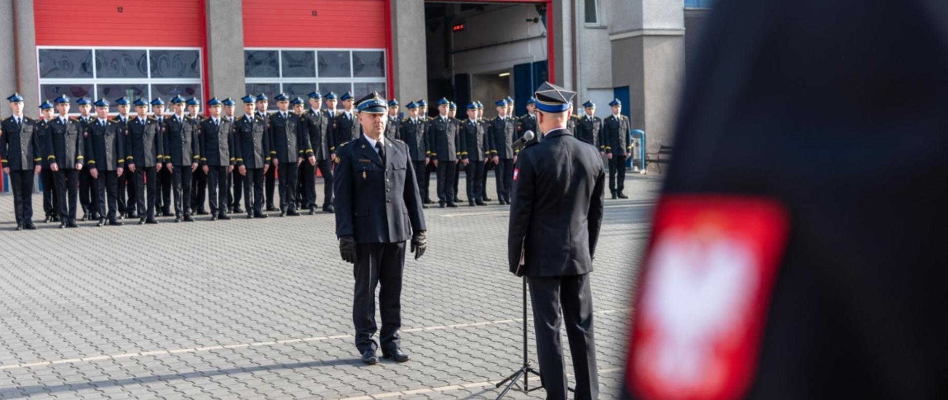 Zakończenie służby przez bryg. Tomasza Daszkiewicza w Szkole Aspirantów Państwowej Straży Pożarnej w Poznaniu.
