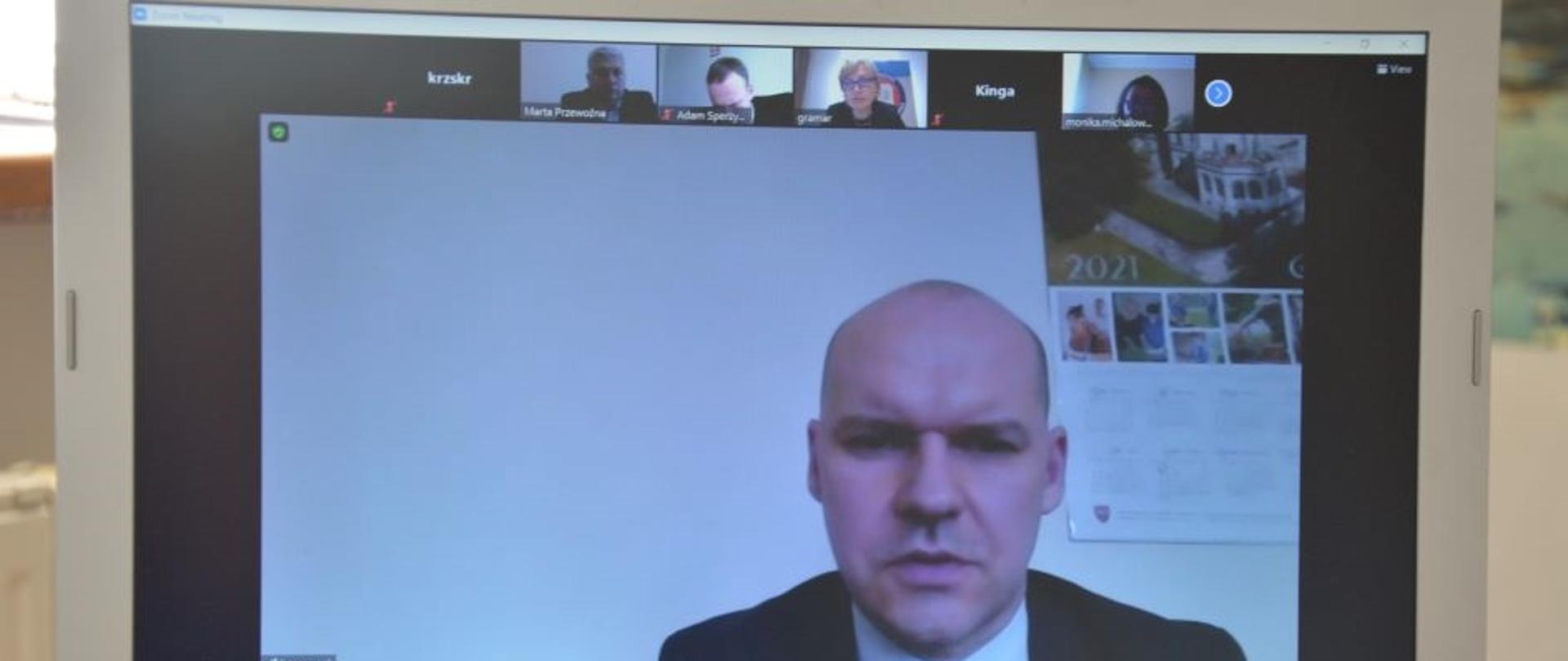 Posiedzenie Powiatowego Zespołu Zarzadzania Kryzysowego w Rawiczu