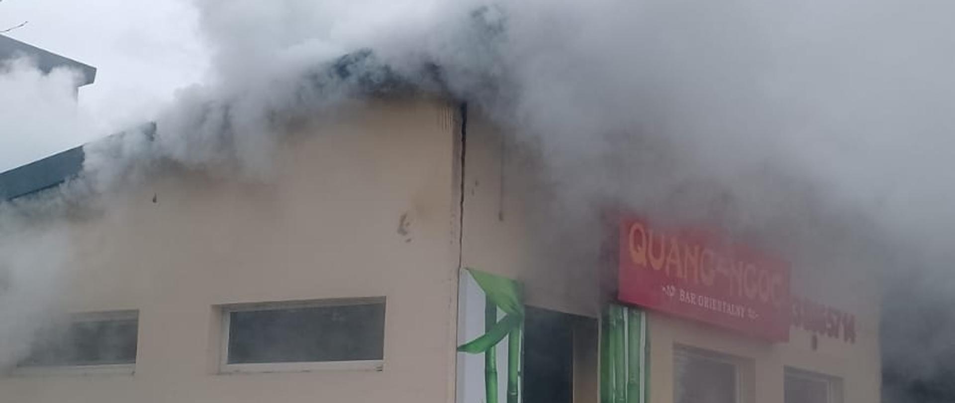 pożar baru orientalnego