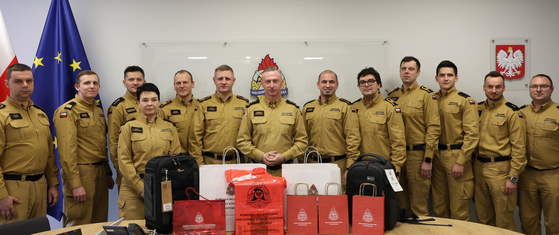 Spotkanie Śląskiego Komendanta Wojewódzkiego PSP z zespołem fotografów -dokumentalistów PSP