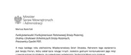 Życzenia Ministra Spraw Wewnętrznych i Administracji
