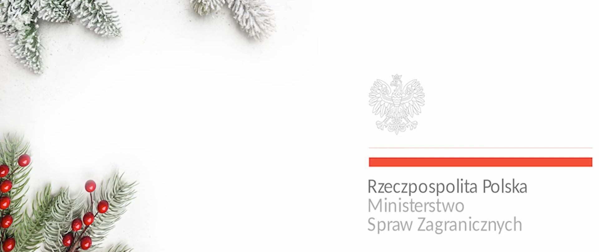 Życzenia świąteczne Ministra Szynkowskiego vel Sęka dla Polonii i Polaków za granicą