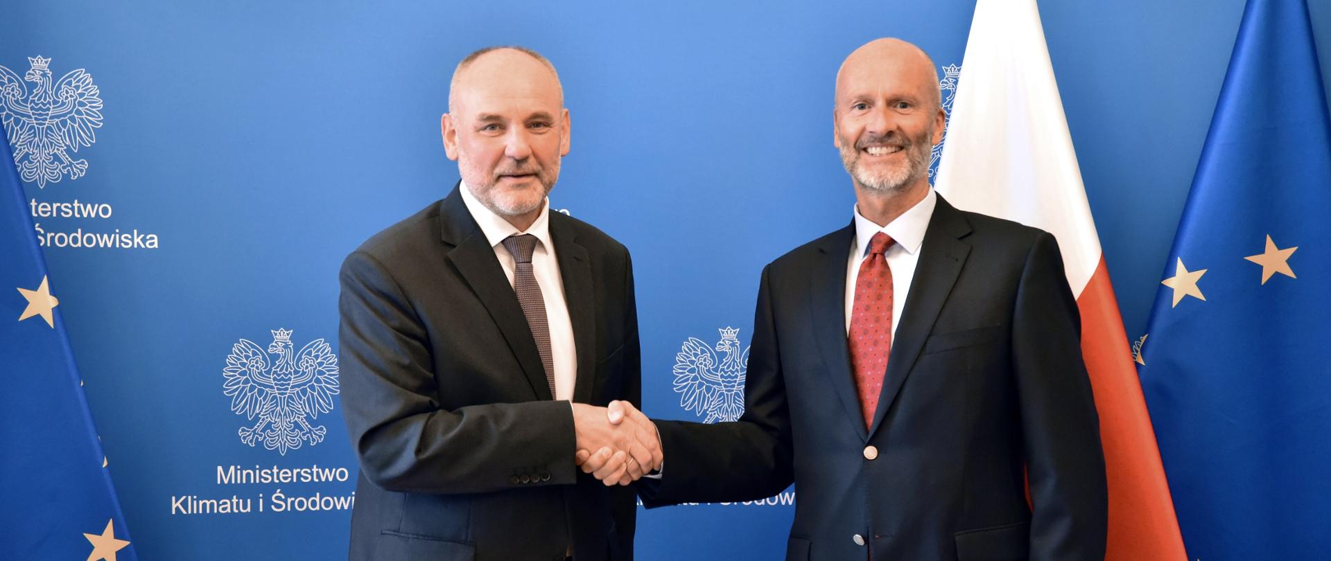 Spotkanie wiceministra Piotra Dziadzio z Ambasadorem Norwegii