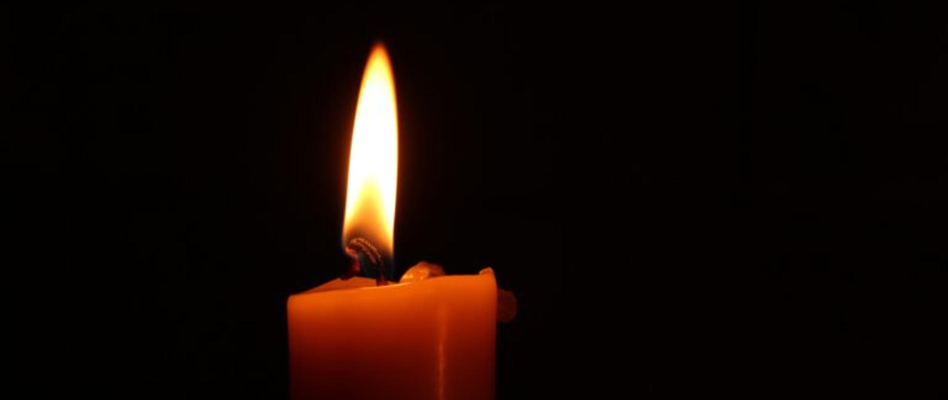 Świeca - grafika żałobna