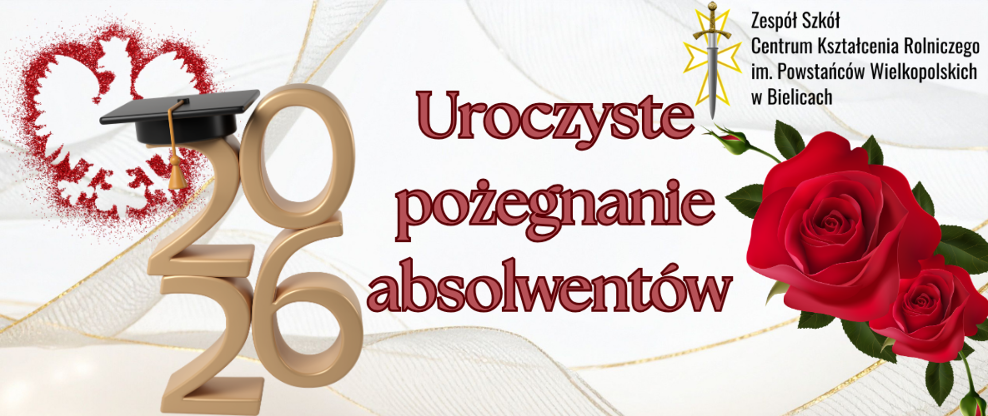 Uroczyste pożegnanie absolwentów w ZSCKR w Bielicach