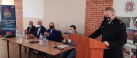 Komendant Powiatowy PSP wraz z zaproszonymi Gośćmi 