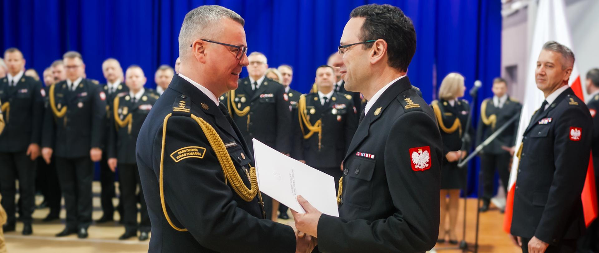 Uroczysta zbiórka z okazji pożegnania Zastępcy Śląskiego Komendanta Wojewódzkiego PSP st. bryg. Mirosława Synowca