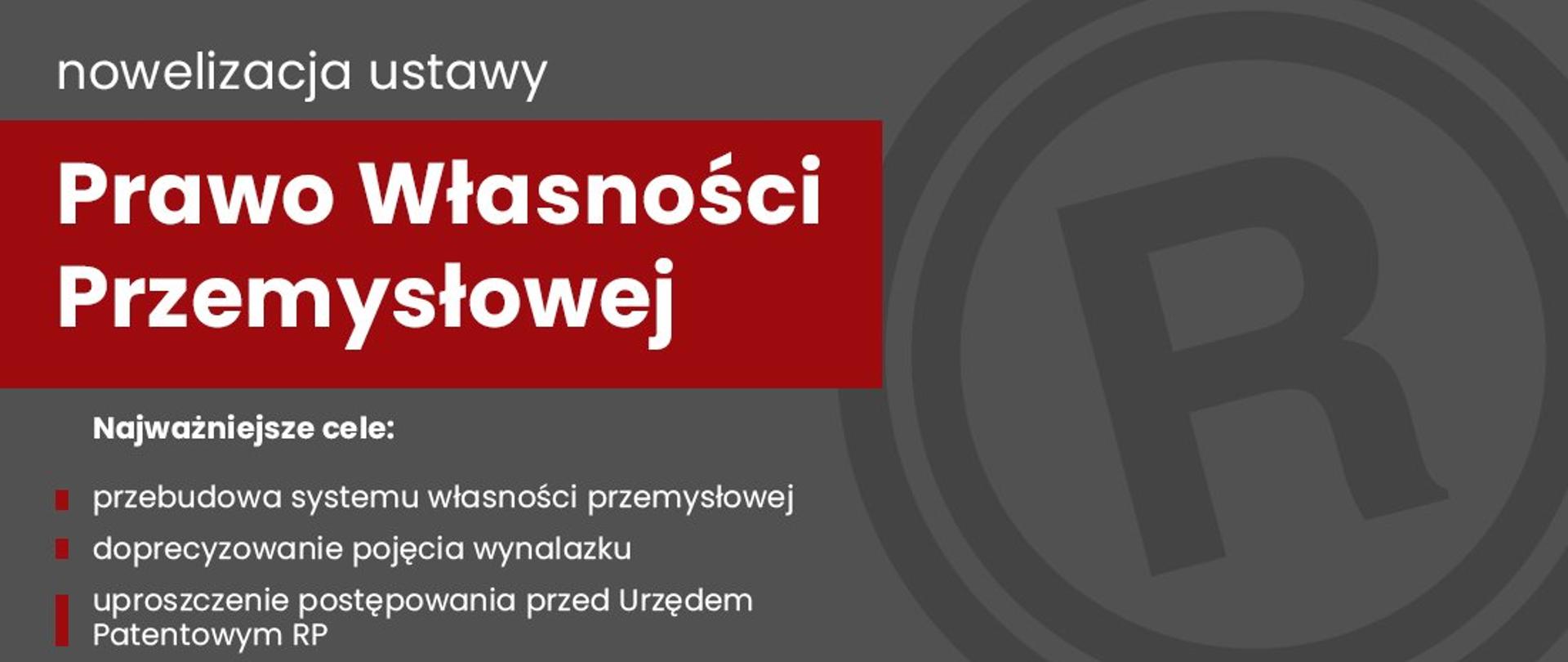 Nowelizacja ustawy Prawo własności przemysłowej
