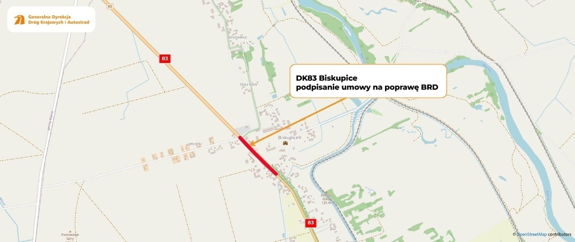Podpisanie umowy DK83 Biskupice