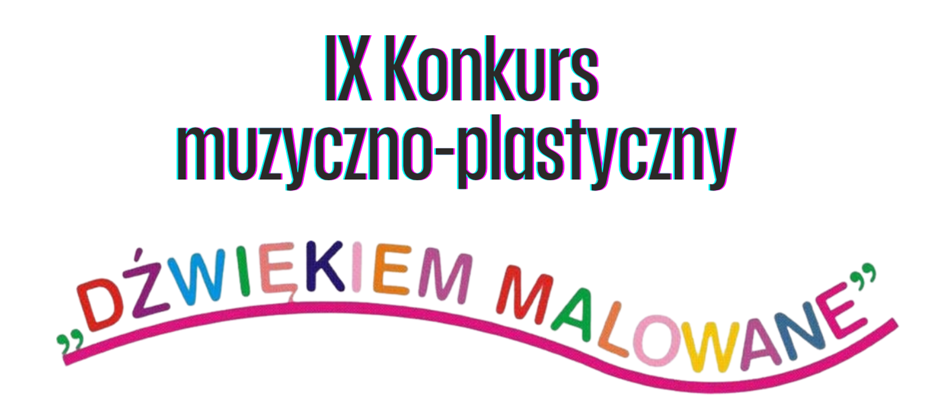 Plakat IX Konkursu muzyczno-plastycznego „Dźwiękiem malowane” organizowanego przez Państwową Szkołę Muzyczną I i II stopnia im. Ignacego Jana Paderewskiego w Stalowej Woli. Na górze nazwa szkoły i logo PSM. Centralnie napis „IX Konkurs muzyczno-plastyczny”, poniżej kolorowy tytuł „Dźwiękiem malowane”. W dolnej części ilustracja palety malarskiej z nutami i pędzlami. Na dole informacja: 15 maja 2026 r., sala koncertowa.