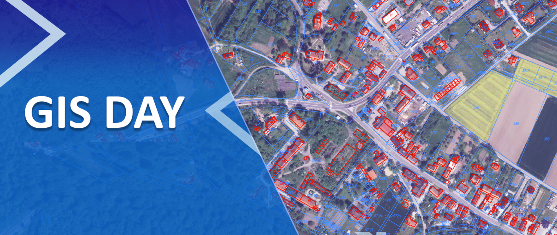 Baner z napisem GIS DAY