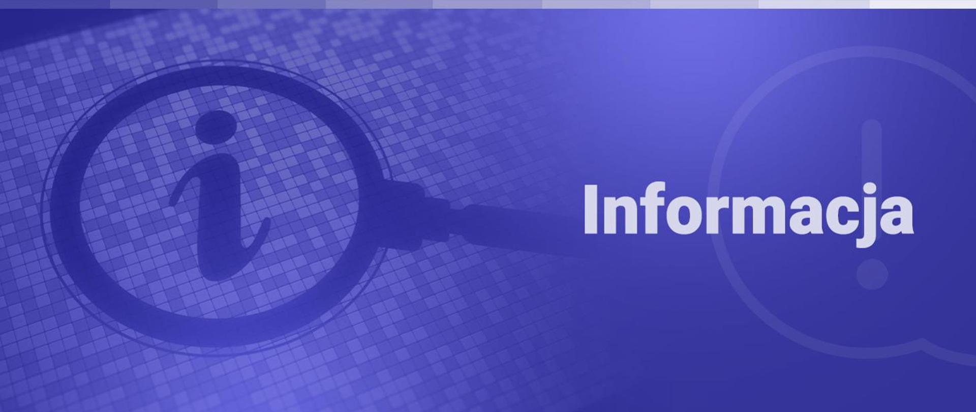 Baner z grafiką - Informacja