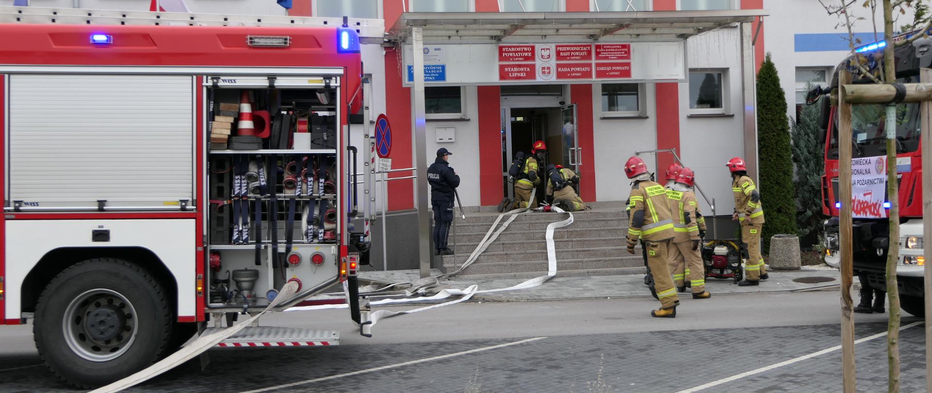 Ćwiczenia obronne Powiśle 2022 działania PSP