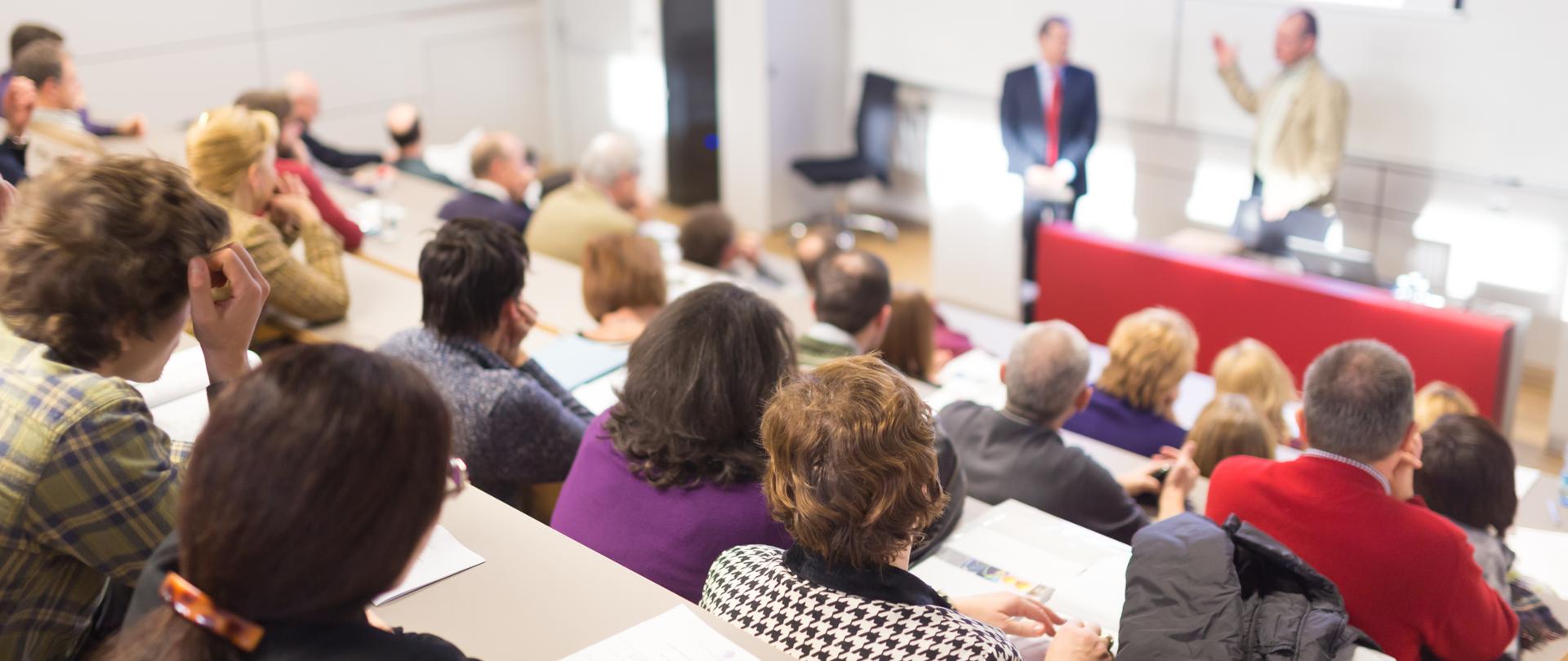 Speaker at Business Conference and Presentation. Audience at the conference hall. Business and Entrepreneurship.