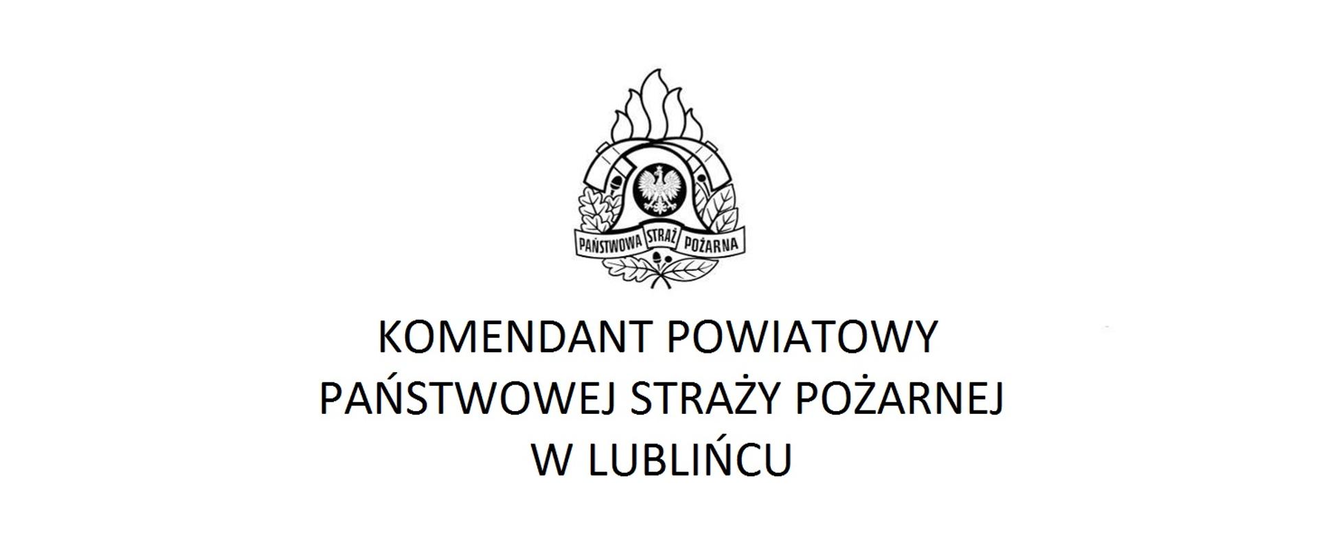 baner KP PSP w Lublińcu