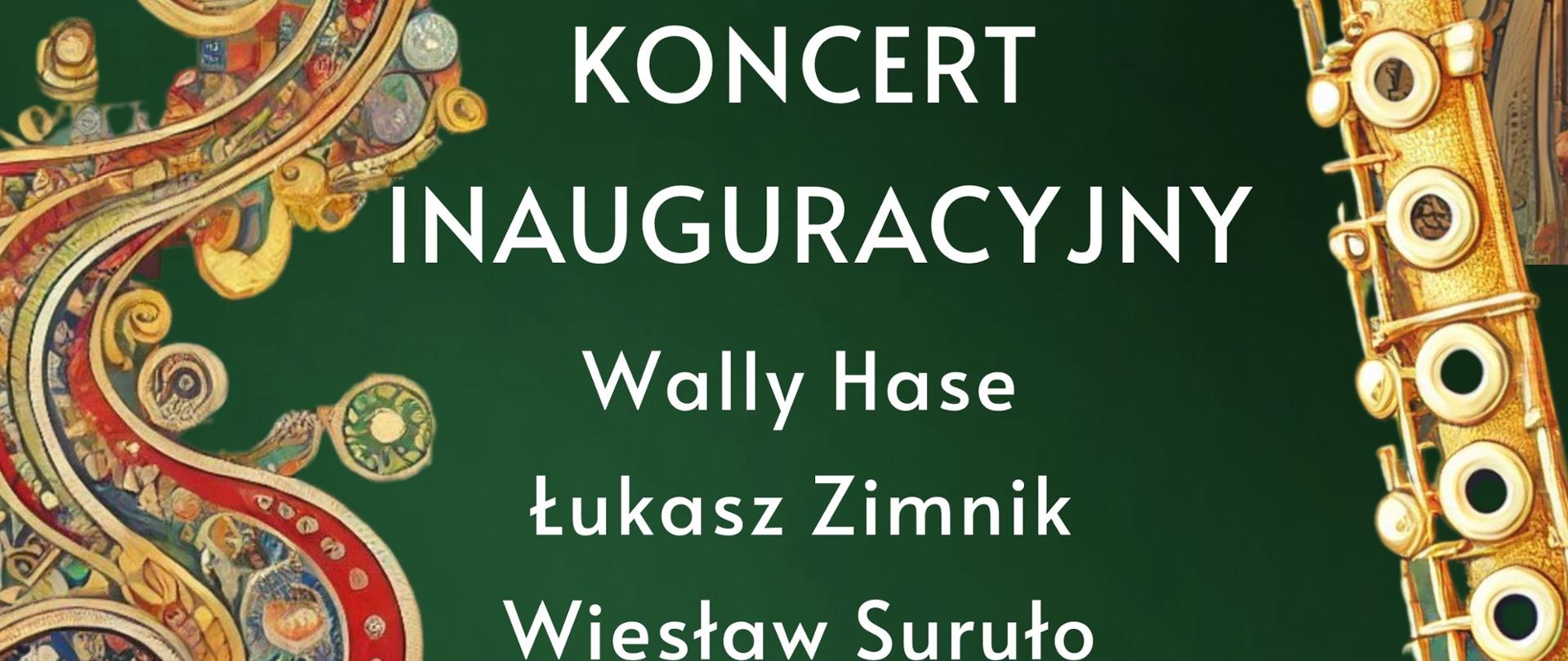 Plakat informacyjny dotyczący Koncertu inauguracyjnego VII Międzynarodowego Konkursu Fletowego 2025