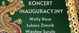 Plakat informacyjny dotyczący Koncertu inauguracyjnego VII Międzynarodowego Konkursu Fletowego 2025