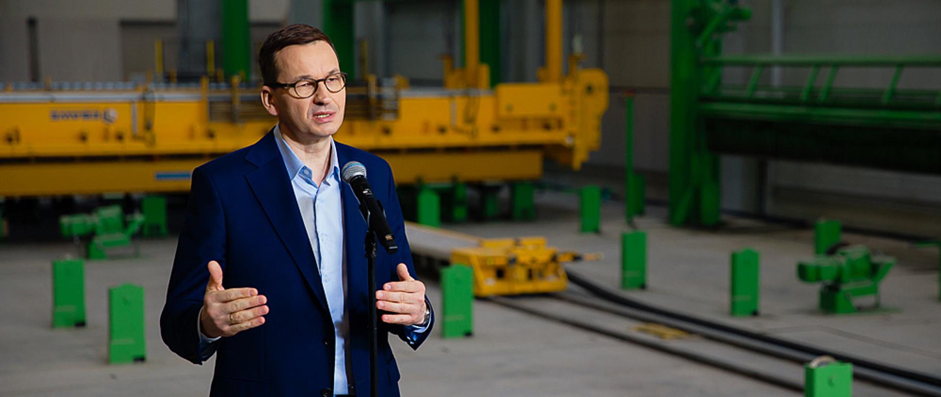 Wizyta premiera Mateusza Morawieckiego w firmie Kokoszki Prefabrykacja S.A.
