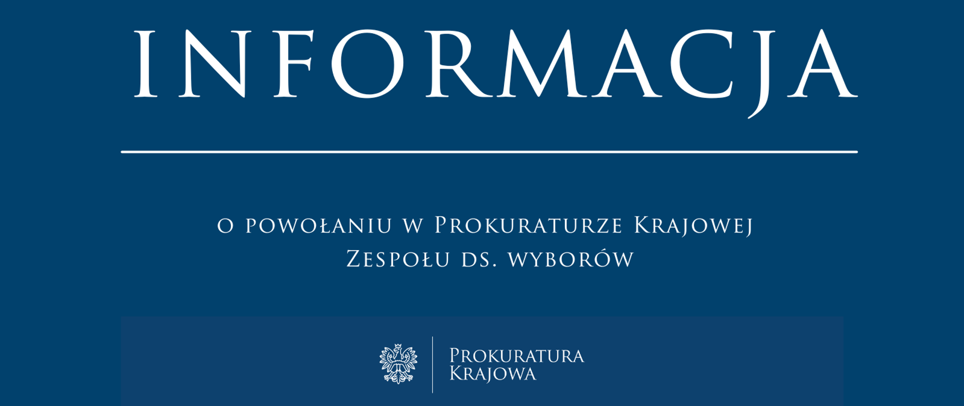 powolanie zespolu do spraw wyborow