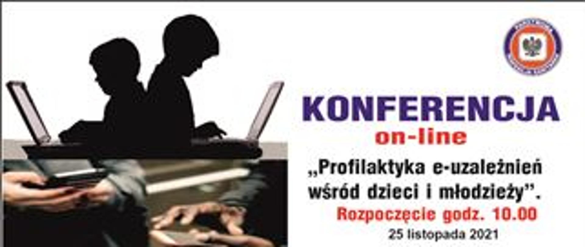 baner informujący o konferencji e-uzależnienia 