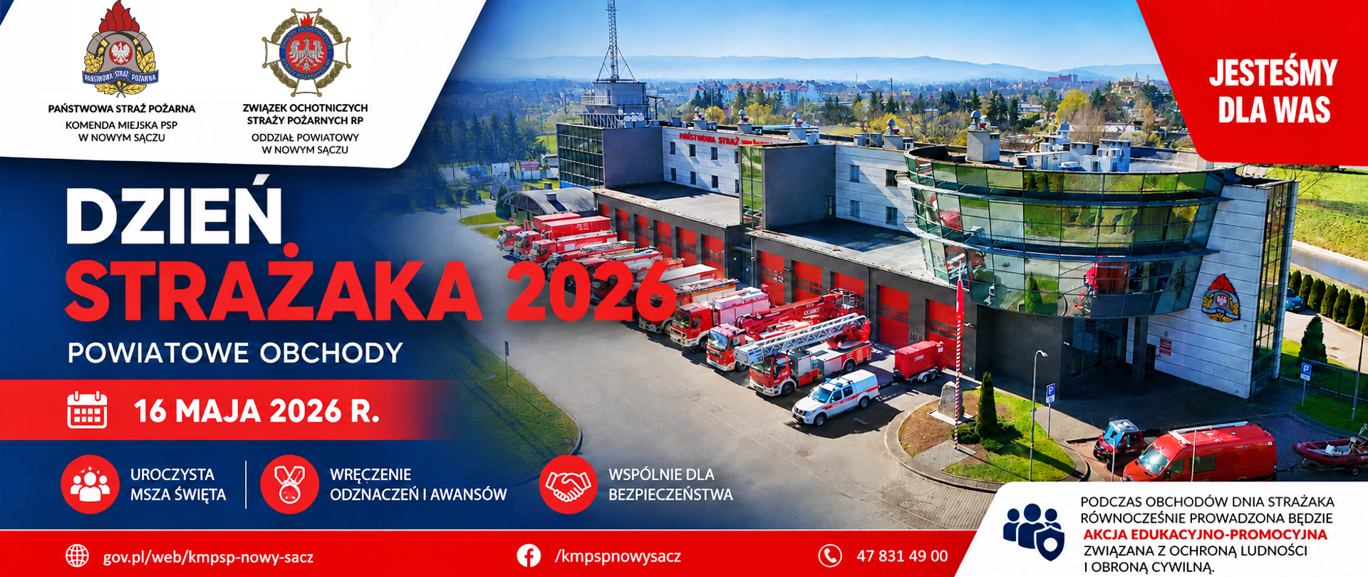 Powiatowe Obchody „Dnia Strażaka 2026” w Nowym Sączu