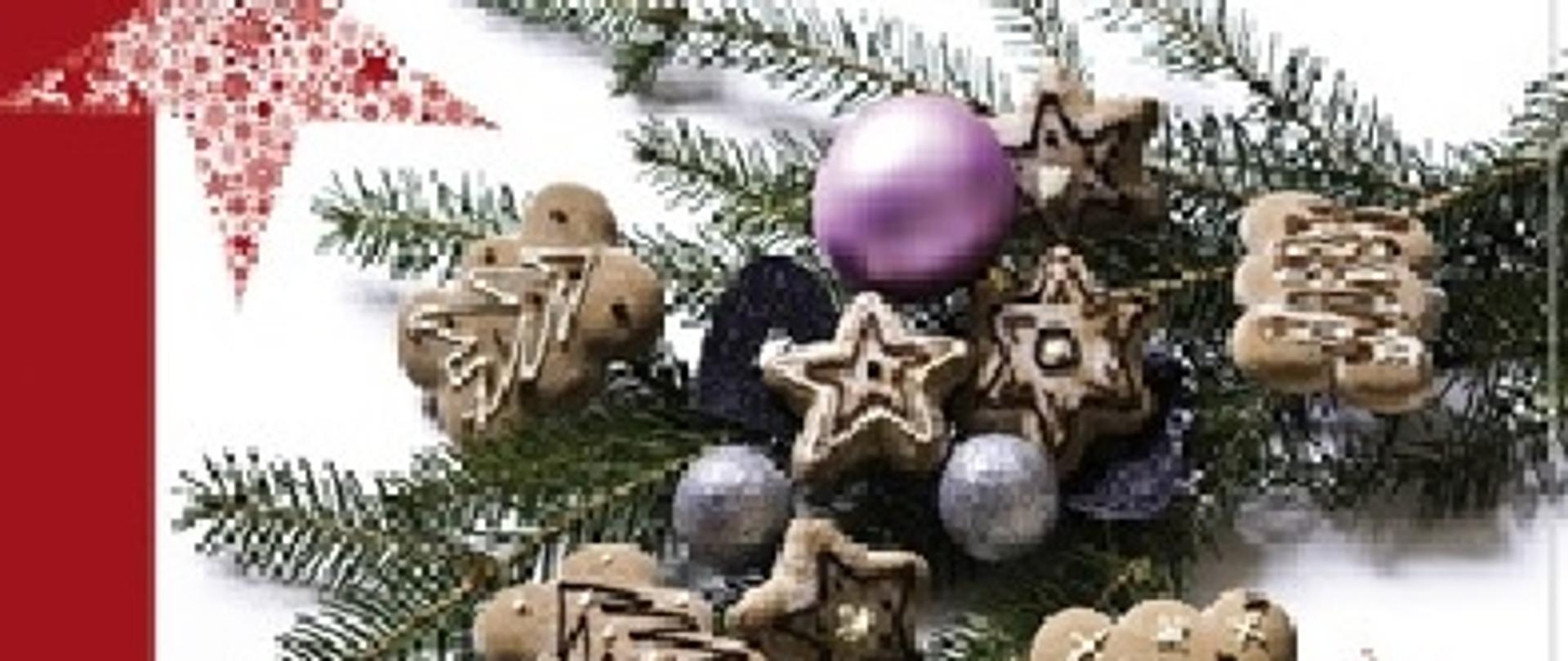 Na zdjęciu ozdoby świąteczne