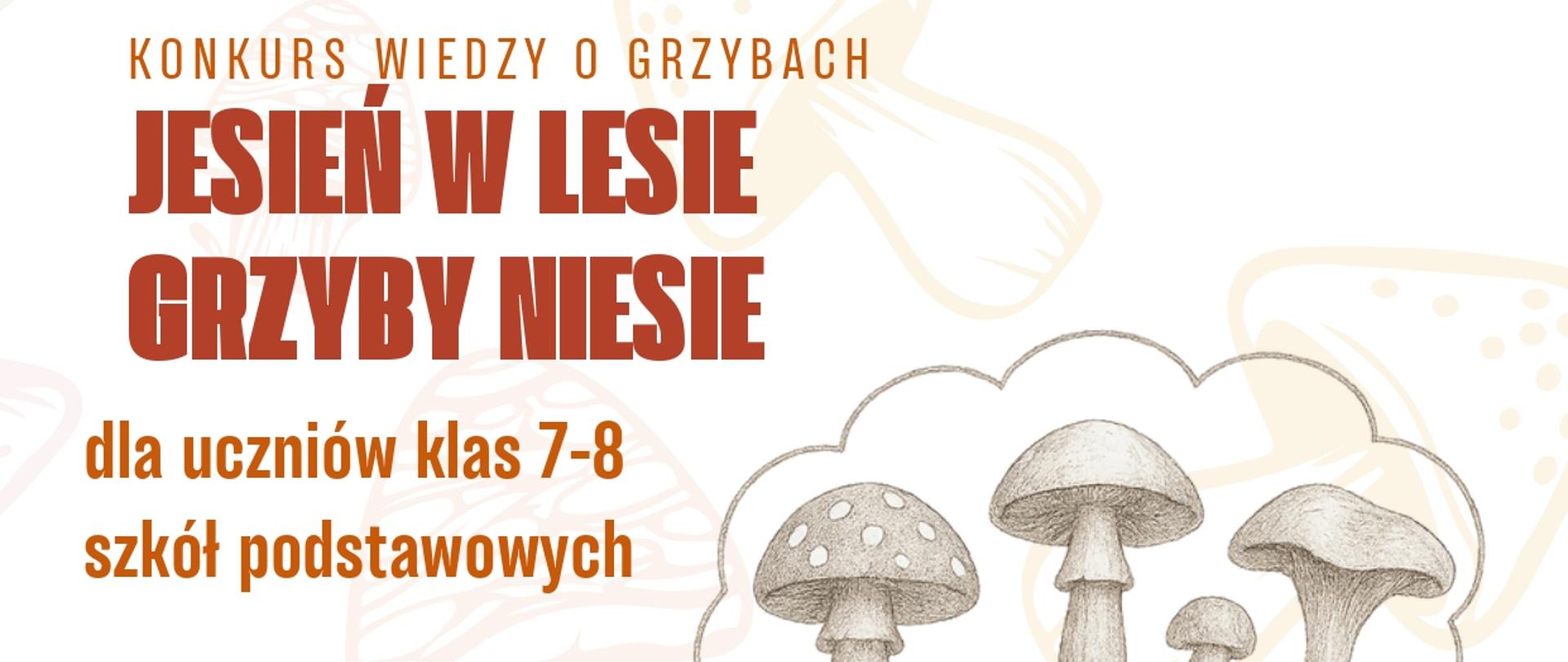 Plakat jesień w lesie