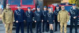 Wizyta Śląskiego Komendanta Wojewódzkiego PSP w Ochotniczej Straży Pożarnej Częstochowa Kuźnica Marianowa