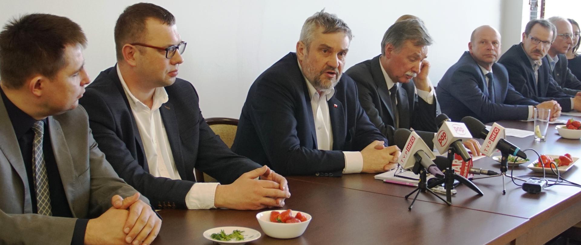 Minister J.K. Ardanowski podczas wypowiedzi