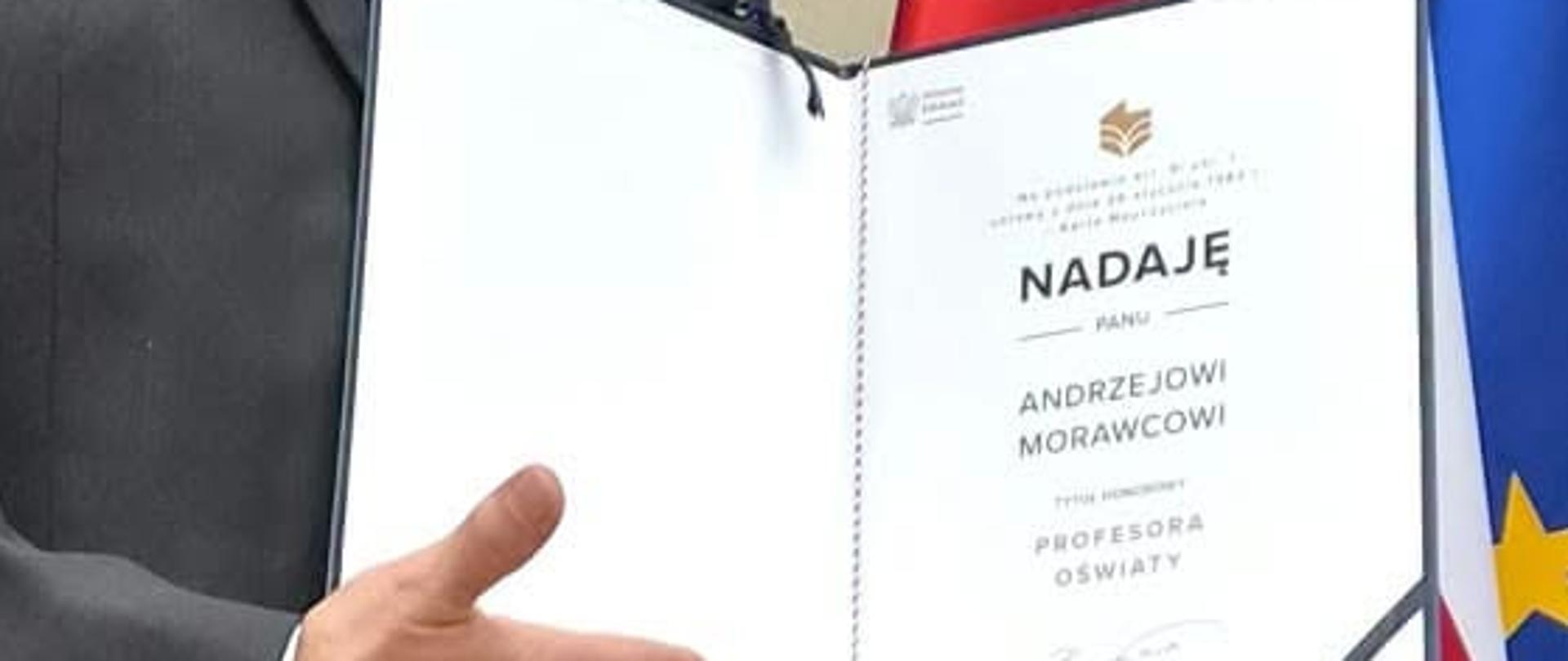 Honorowy Profesor Oświaty Pan Andrzej Morawiec 