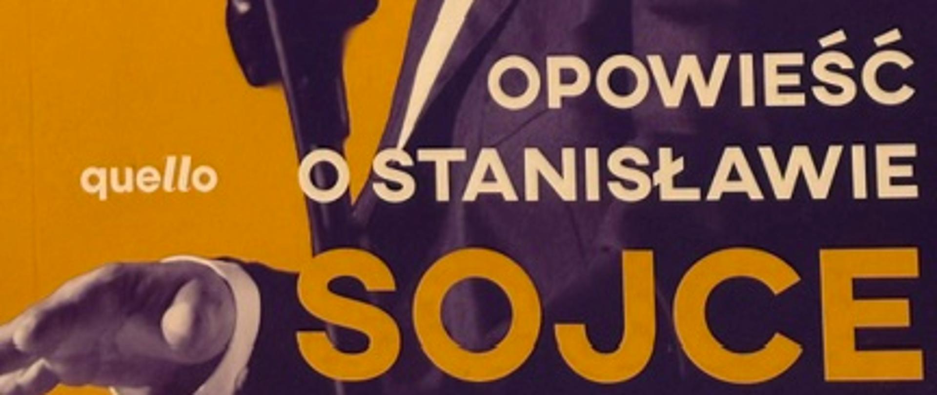 Okładka książki Anny Gębalskiej Życie jest darem. Opowieść o Stanisławie Sojce ze zdjęciem śpiewającego artysty przed mikrofonem.